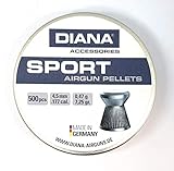 Diana Sport Airgun pellets conferione da 500pz 4,5mm