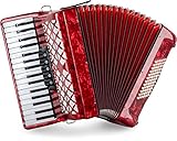 Classic Cantabile Fisarmonica 72 bassi "Secondo V" rosso