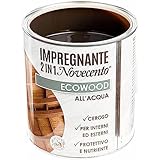 Cera Novecento 9130 Ecowood Impregnante, Noce Medio, 250 ml