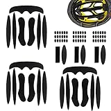 DURANTEY 3 Set Imbottitura Casco Bici Imbottitura Casco Universale Kit Imbottitura in Schiuma per Casco Ricambio Kit Spugna Universale Kit Imbottitura Interna Casco Accessori per Bici Moto