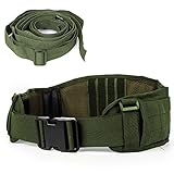 Cinghia militare molle di sicurezza della cinghia tattica resistente con cinghia libera per attività all aperto (Army Green)