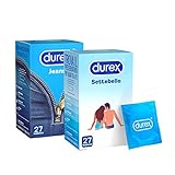 Durex Settebello Classico 27 & Durex Jeans 27 | 2 Confezioni da 27 Preservativi | 54 Profilattici