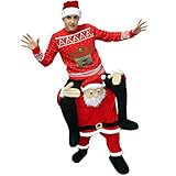 Morph Costume Babbo Natale A Cavalluccio Adulto, Costume Di Babbo Natale Uomo