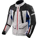 Revit Sand 4 H2O Giacca tessile moto Argento/Blu XXL