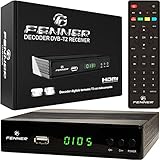 Decoder DVB-T2 HD 1080p SINTONIZZAZIONE AUTOMATICA HDMI HEVC Main 10 Bit H265 DOLBY-DIGITAL+ (aggiornamento disponibile "Manuale di installazione (PDF)" IL DECODER NON REGISTRA