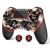 AceGamer Controller wireless per PS4, joystick di gioco compatibile con PS4/Pro/Slim/PC Gamepad con pulsante turbo/posteriore/doppia vibrazione/sensore giroscopio a 6 assi/touch panel