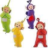 Toyland® Confezione da 4 - Palloncini Foil a Forma di Teletubbies da 32 Pollici - Tinky Winky, Dipsy, Lala & Po - Decorazioni per Feste per Bambini