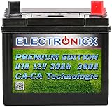 Batteria di avviamento Electronicx U1R 30Ah trattorino rasaerba batteria tagliaerba batteria plus pole right batteria trattorino batteria esente 300A.