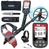 Nokta FINDX PRO Metal Detector, Metaldetector Subacqueo con Pinpoint e Batteria Ricaricabile per oro, Accessori professionali Cuffie, Scavatrice, Borsa per il trasporto, 4 Modes, 28cm Bobina