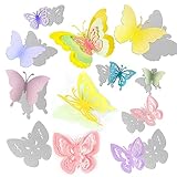 10Pz Fustelle Farfalla Fustelle Farfalle Grandi 3D Taglio Muore Farfalla Cutting Dies Stampi Metallo Decorazioni Scrapbooking Album Calendario Biglietto d auguri Cartolina Diario Goffratura Fai da Te