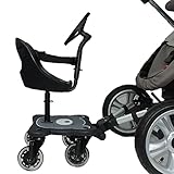 Eichhorn Cozy B Rider - Pedana con seggiolino, Per passeggini senza freni pieghevoli