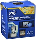 Intel Box i3-4170 Processore, Grigio