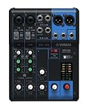 Yamaha MG06 Mixer Audio - Console di Mixaggio Compatta con 6 Canali d Ingresso e Preamplificatori Microfonici D-PRE