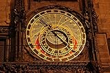 Kit di pittura per numeri, senza pieghe, per adulti, principianti, 40,6 x 50,8 cm, colori acrilici e foto di riferimento: Praga The Astronomical Clock Time