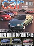 CAR magazine 03/1994 featuring Ferrari F40, Bugatti EB110, Jaguar XJ220, Renault Clio Williams, Vauxhall