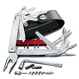 Victorinox, Swiss Tool, Utensile Multiuso Svizzero, Originale, Tascabile, 37 Funzioni, Pinze a punta lunga, Crimpa fili, Bloccabile