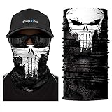 ShopINess Scaldacollo Tubolare Fascia Multiuso Unisex per Moto Bici Sport Festival Halloween Carnevale - Alien