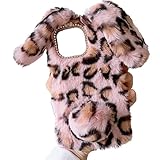 Tivenfezk Nadoli Bunny Custodia per Samsung Galaxy S22 Plus,Inverno Orecchio di Coniglio Faux Fur Cover Morbido Carina Soffice Peloso Indietro Astuccio Caso