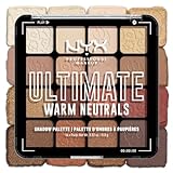 NYX Professional Makeup Palette Ombretti Ad Alta Pigmentazione, Texture Setosa, Finish Matte, Brillante e Metallizzato, 16 Colori, Formula Vegana*, Ultimate Shadow, Warm Neutrals