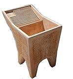 ARTISTICA GRANILLO LAVABO in Cemento, LAVELLO, LAVATOIO, Misure: 60X62 H77 CM.