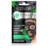 Eveline Cosmetics Canabis Skin Care Maschera Viso Carbon 3 in 1 7 ml