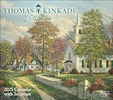 Thomas Kinkade Studios 2025 Deluxe Wall Calendar with Scripture