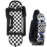 QOPET zaino per skateboard cruiser skateboard adulto pieghevole in robusto Oxford 900D impermeabile borsa per skateboard per longboard elettrico per skateboard