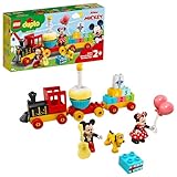 LEGO DUPLO Disney Il Treno del Compleanno di Topolino e Minnie, Giocattolo con Personaggi, Giochi Educativi per Bambini e Bambine da 2 Anni in su, Idea Regalo con Torta e Palloncini 10941