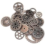 Zeayebsr 40g Steampunk Gears Vintage Steampunk Gears Set ciondolo in metallo per la creazione di gioielli