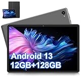 FIRMAST 2024 Newest Tablet 10 Pollici,12GB RAM +128GB ROM (1TB TF), WiFi Tablet Android 13 GMS, 1280 * 800 HD+ IPS Tablet PC, WiFi Tablet in offerta con Custodia, Bluetooth/OTG/Type-C-Grigio