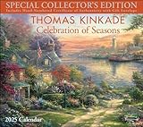 Thomas Kinkade Special Collector s Edition 2025 Deluxe Wall Calendar with Print: Celebration of Seasons