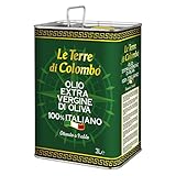 Le Terre di Colombo - Olio Extravergine d oliva 100% Italiano - in Tanica - 3 Litri