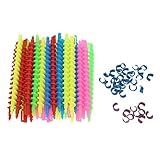 Bigodini Spirale Set Bigodini a Spirale Capelli Lunghi Bigodini Permanente Capelli Strumenti per lo styling (150x6mm / 35 pezzi)