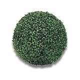 AsiaShopping 1 SFERA BOSSO ARTIFICIALE SINTETICA FOGLIE VERDI BUXUS FINTO PALLA 40 CM