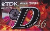 CASSETTA AUDIO TDK D46