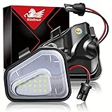 WinPower LED Specchietto Retrovisore Luce Pozzanghera 6000K Bianco Senza errori Luci Laterali Compatibile con Volkswagen CC/EOS/Pa-ssat/Je-tta/Sciro-cco, 2 Pezzi