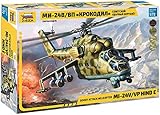 Zvezda 500787293 - Modellino di Elicottero da Attacco sovietico Mi-24V - Hind C, in Scala 1:72