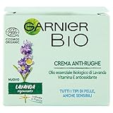 Garnier Bio Crema Viso Anti-rughe, Rigenerante, Anti-età , Formula Alla Lavanda, 50 Ml, (la Confezione Può Variare)