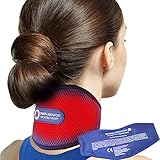 Sports Laboratory Collare Cervicale PRO+ con Inserto in Gel Caldo/Freddo - Ideale per Alleviare Il Dolore e Migliorare la Postura - Collare Cervicale Regolabile per Uomini e Donne
