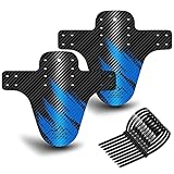 NICEDACK Parafango MTB, Compatibile Anteriore o Posteriore Enduro Parafanghi Bici MTB Misura BMX 20 26" 27,5" 28" 29 Pollici Mountain Bike Mudguard e Fat Bike Mud Guard (Blu)