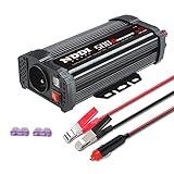 NDDI POWER 500 W Onda Sinusoidale Pura 12v 230v Inverter Per Auto Con 2 Porte Usb E 1 Presa Ac, Display Lcd, Convertitore Di Potenza Per Auto Per Camper