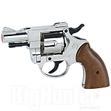 Revolver - pistola giocattolo a salve Olympic nikel bruni scacciacani calibro 380 a salve