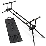 Rod Pod Quick - Supporto per canna da pesca per 3 canne da pesca con borsa