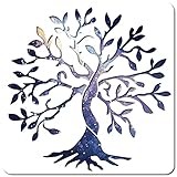 GORGECRAFT Albero della Vita Stencil Modello 11.8x11.8 Pollice Grande Segno Riutilizzabile per Pittura su Legno Parete Scrapbook Carta Piano Disegno