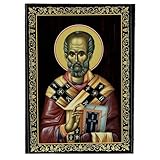 Holyart Scatola San Nicola 22x16 lacca Russa