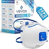 VEVOX® Mascherine FFP2 - scatola da 5, 10, 20 o 5000 – con guarnizione comfort light – mascherina FFP2 - maschera filtrante respiratoria FFP 2 con valvola - certificata CE per la massima protezione