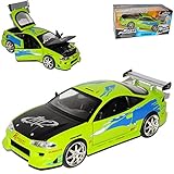 Mitsubishi Eclipse Verde Brian s Paul Walker The Fast and The Furious 1/24 Jada Modello Auto