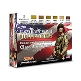 Lifecolor Set di colori acrilici CS17 WWII US Army Uniforms Set 1 Combat and fatigue clothing Class A uniforms