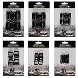 Ferrino Db-Buckle 20 mm (Set 4 PCS), Accessorio assicurativo Unisex-Adulto, Nero, Taglia Unica