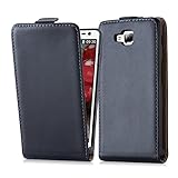 Cadorabo Custodia per LG OPTIMUS L9 II (2.Gen) in NERO CARBONE - Protezione in Stile Flip di Similpelle Fine - Case Cover Wallet Book Etui